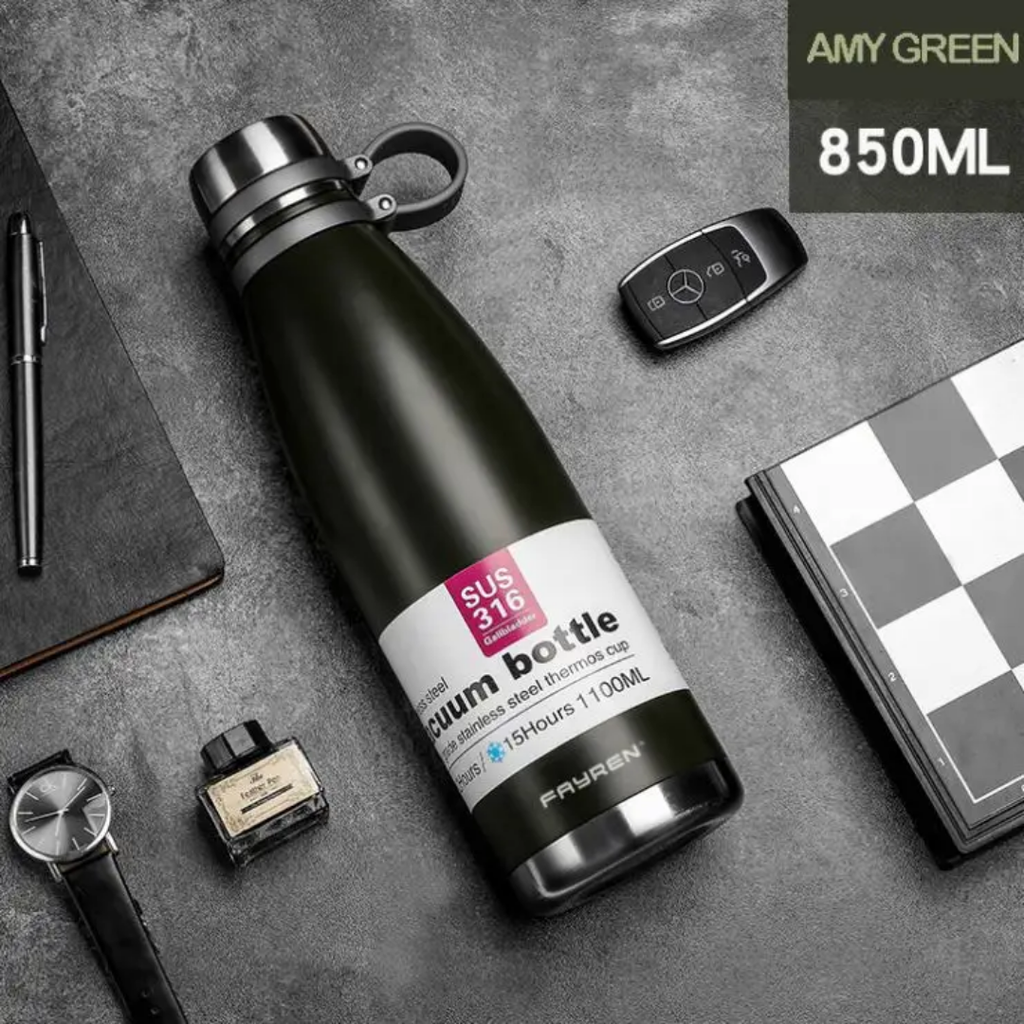 Zeroware Best Seller Double wall SS -304 Hot & cold Water bottle  -850ml