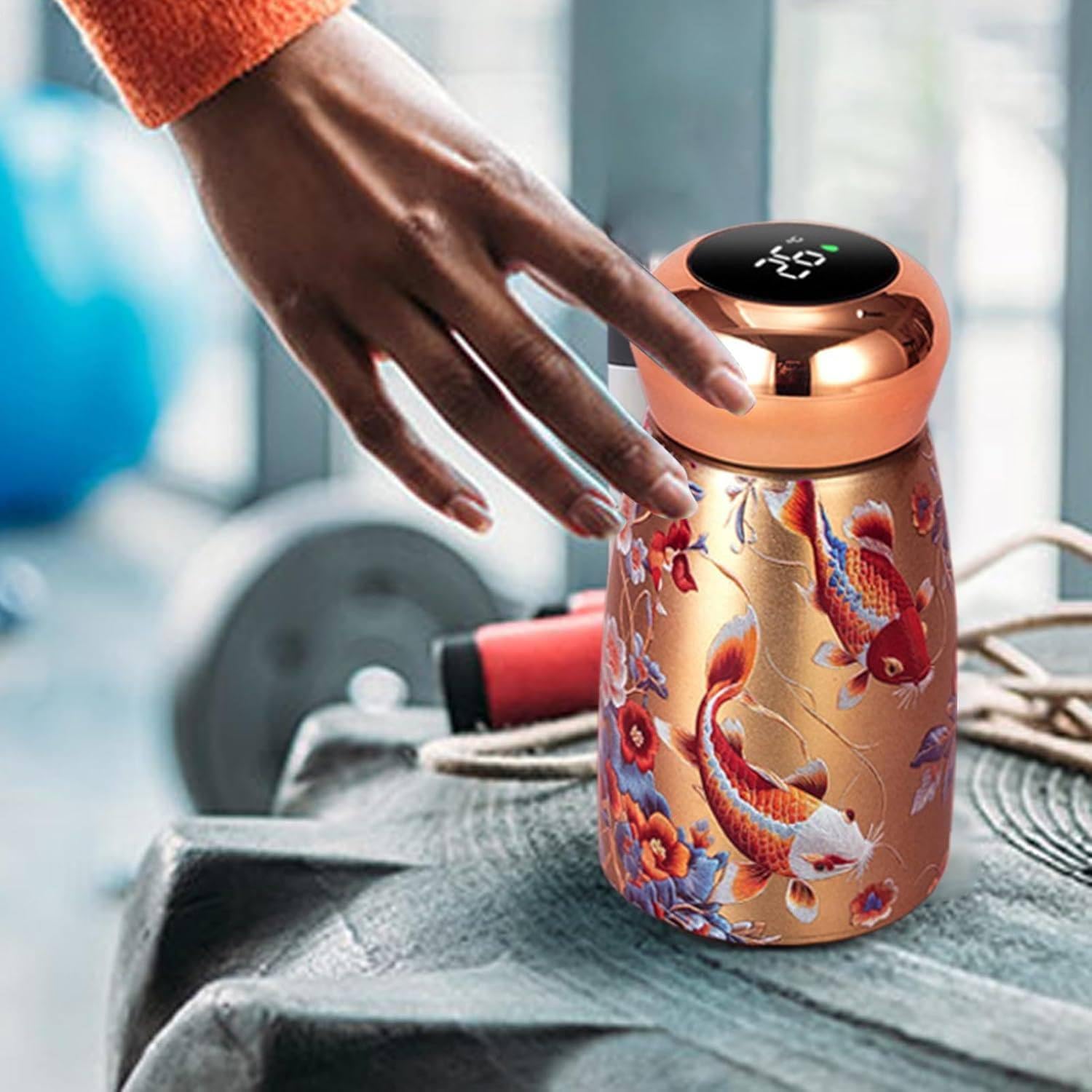 Zer0ware Mini steel insulated Bottle/flask with LED temprature -250ml
