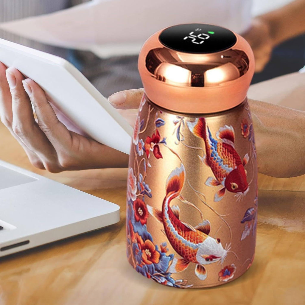 Zer0ware Mini steel insulated Bottle/flask with LED temprature -250ml