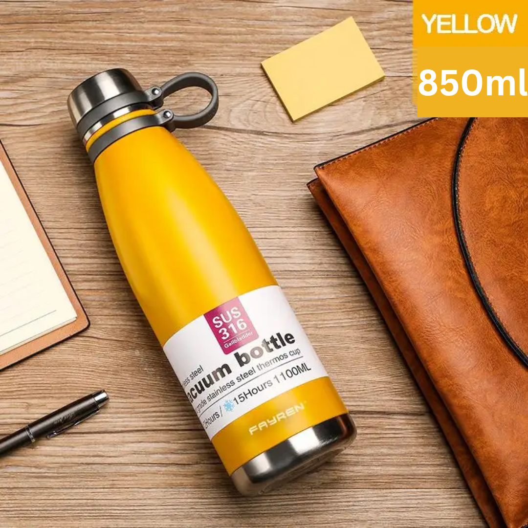 Zeroware Best Seller Double wall SS -304 Hot & cold Water bottle  -850ml